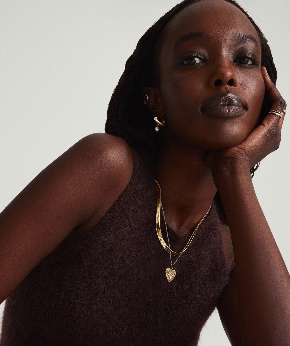 Mejuri Calendula Pendant Necklace - Gold Vermeil