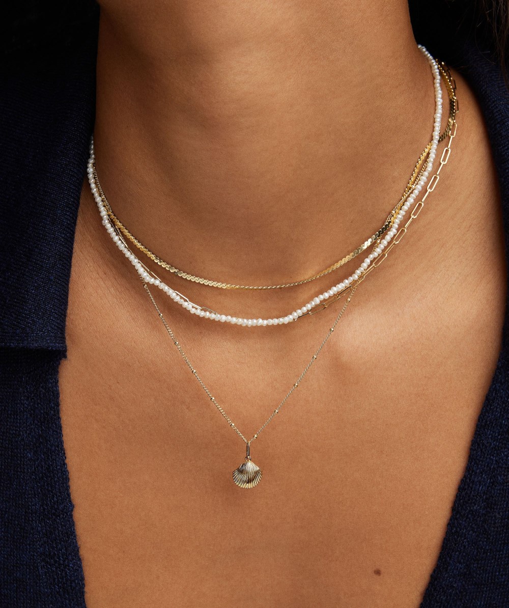 Mejuri Seashell Charm - 14k Yellow Gold