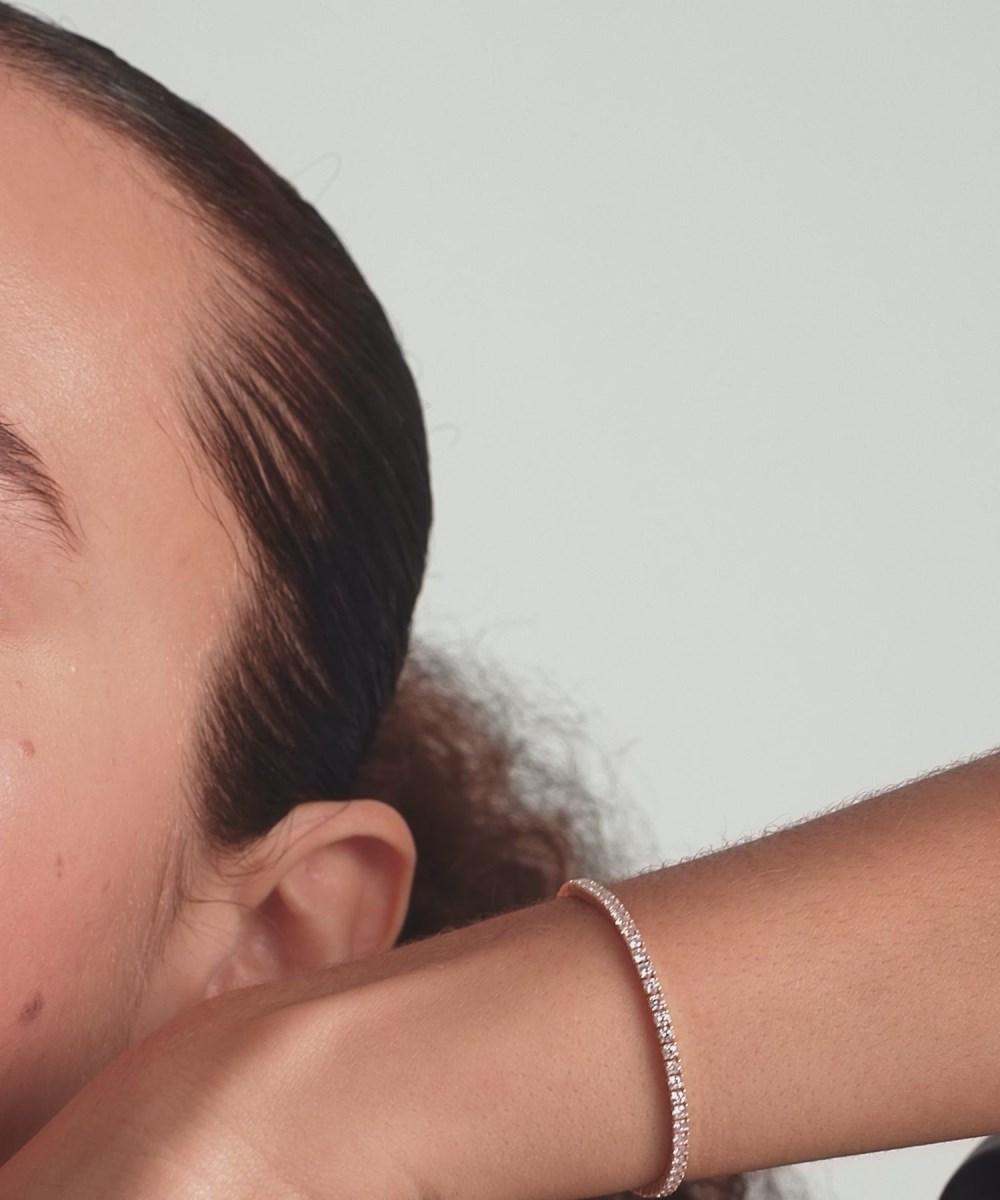 Mejuri Lab Grown Diamond Tennis Bracelet 1.8mm - 14k Yellow Gold