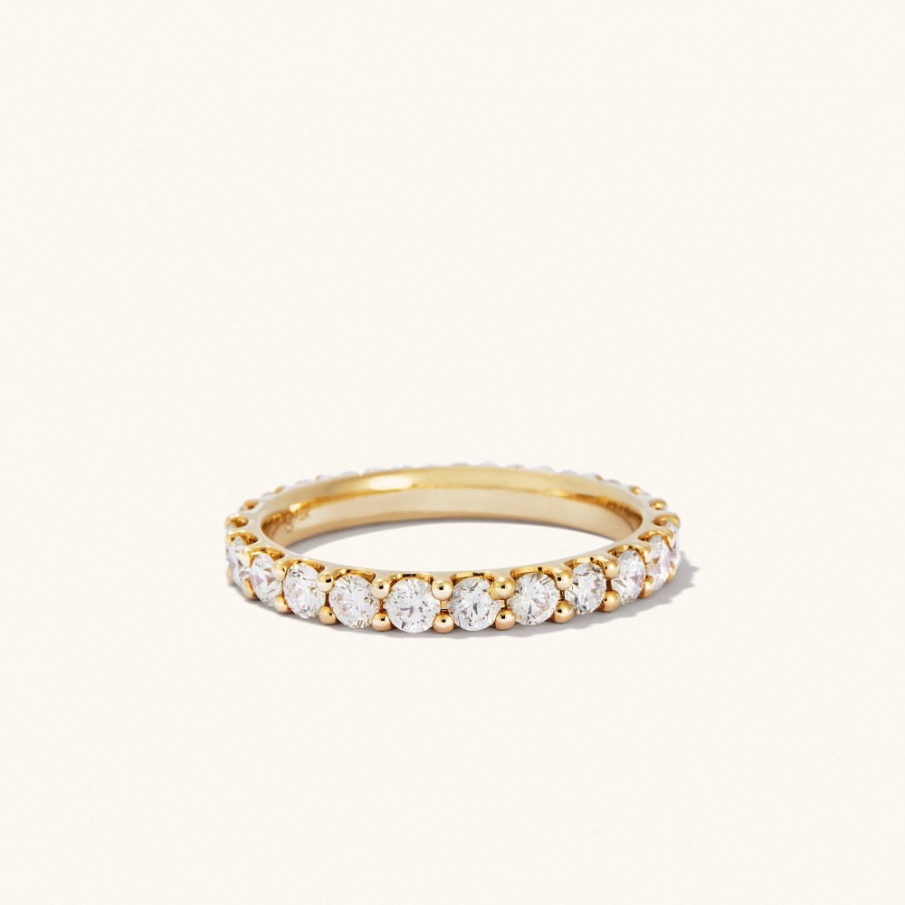 Mejuri Bold Diamond Eternity Ring - 14k Yellow Gold