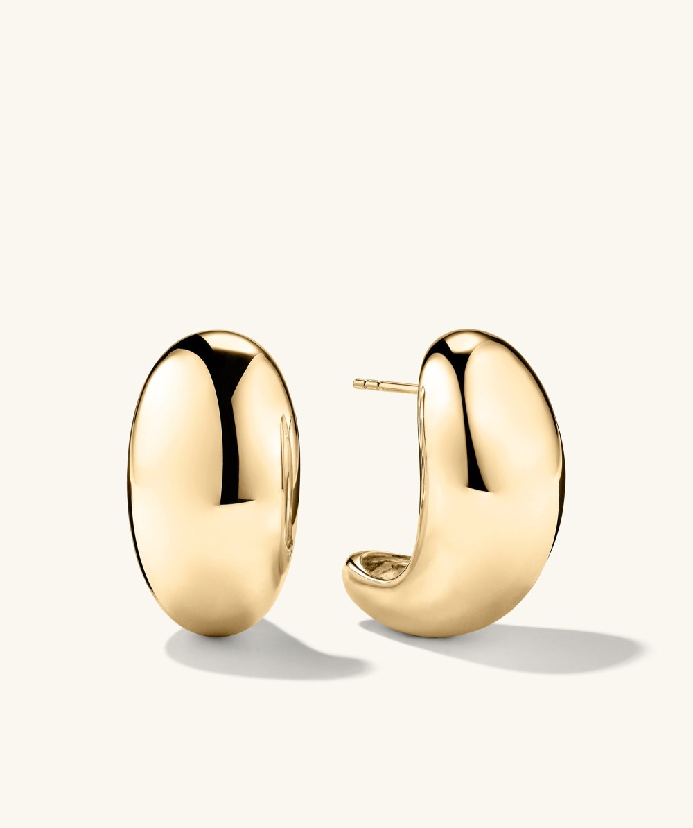 Mejuri Mega Dôme Earrings - Gold Vermeil