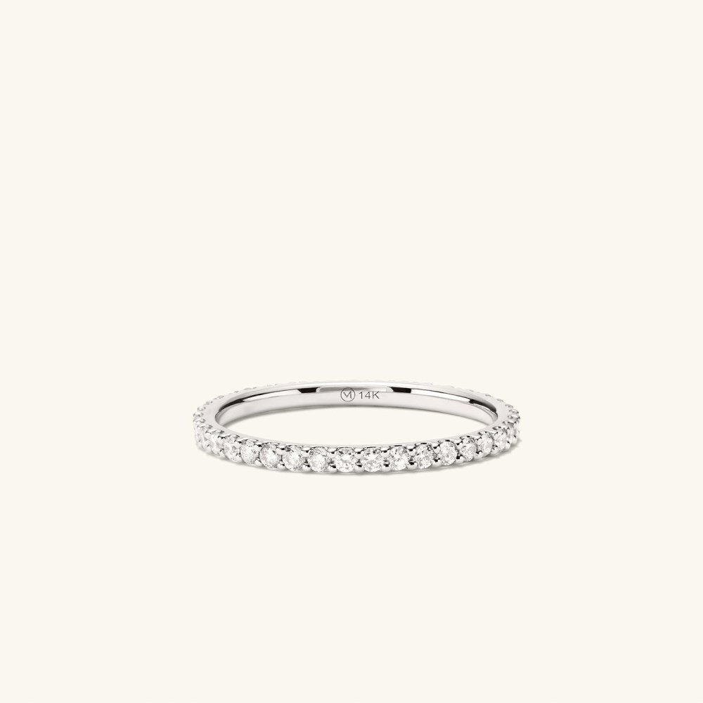 Mejuri Diamond Eternity Band - 14k White Gold