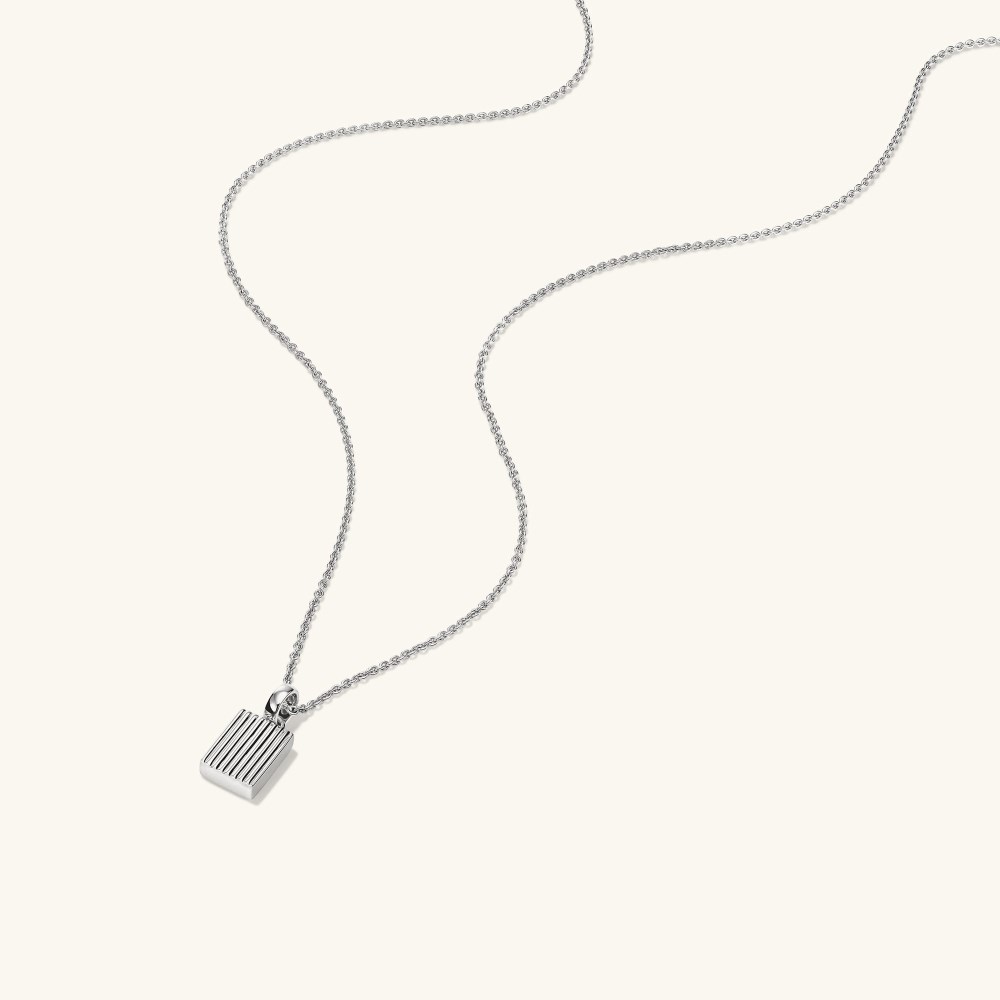 Mejuri Black Onyx Pendant Necklace - Sterling Silver