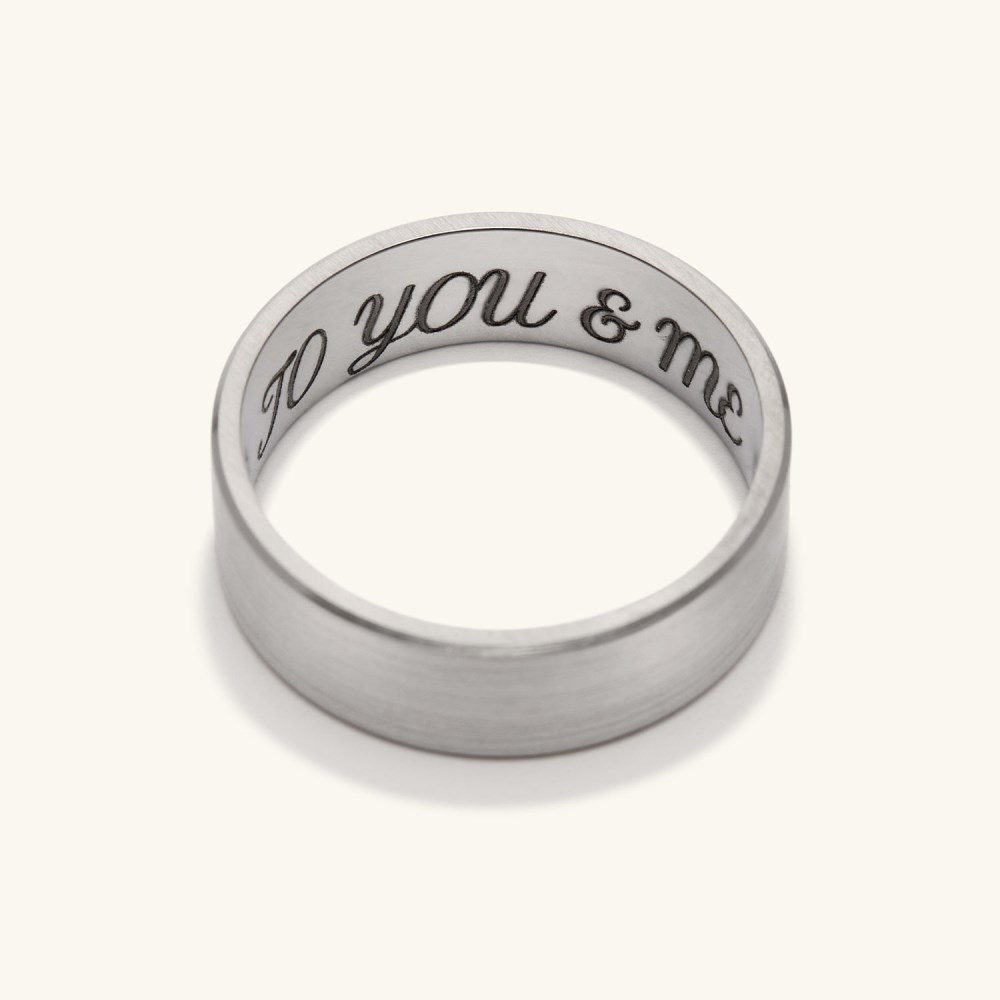 Mejuri 6mm Smooth Band - Titanium