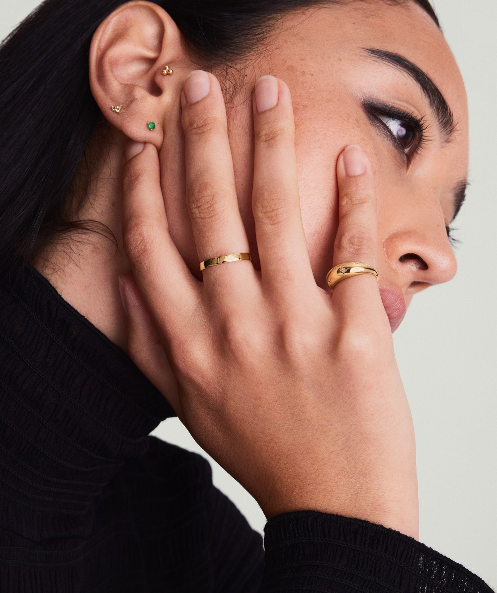 Mejuri Bold Stacker - 14k Yellow Gold