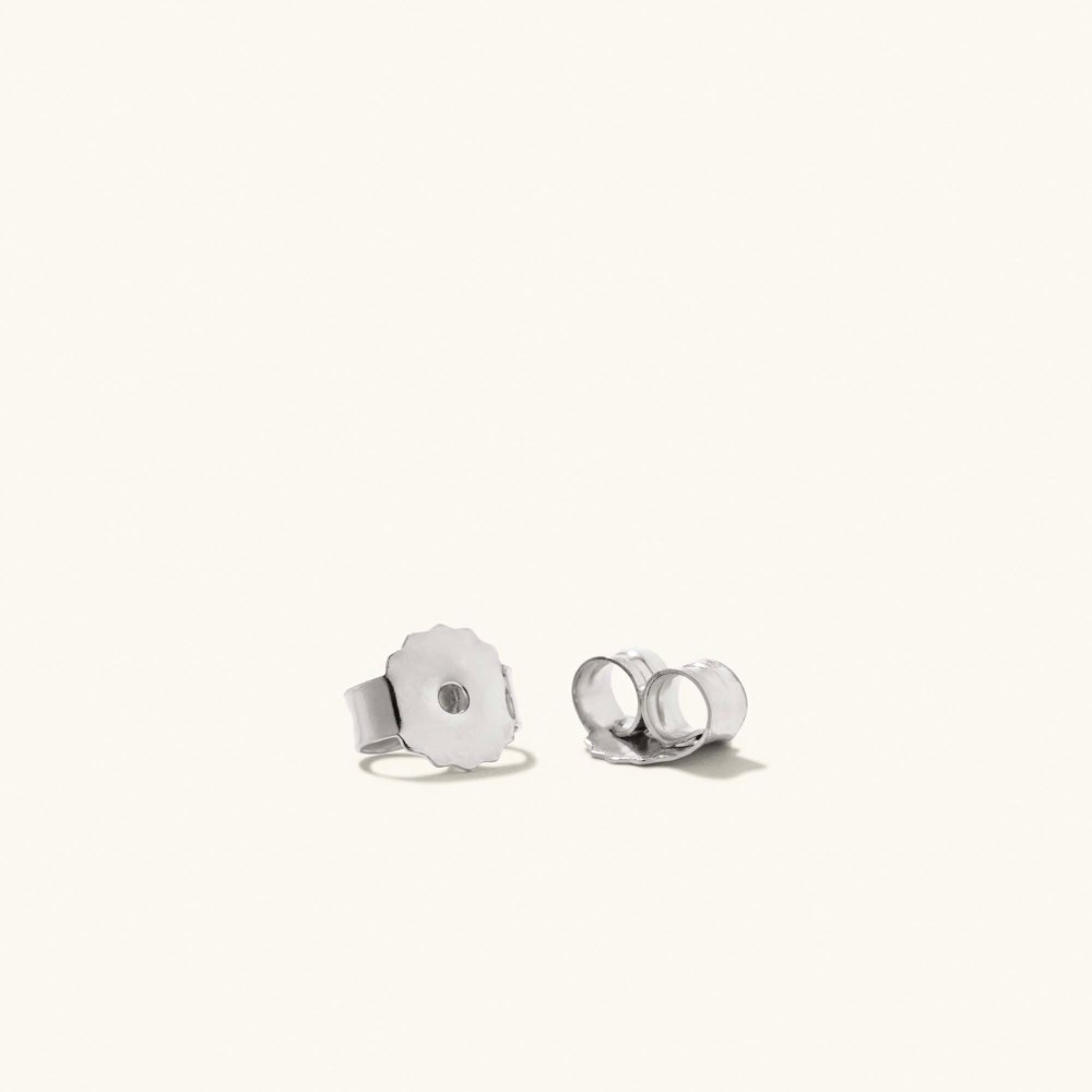 Mejuri Round Diamond Studs - 14k White Gold