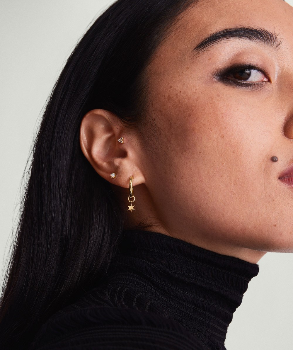 Mejuri Gemstone Mini Studs - 14k Yellow Gold