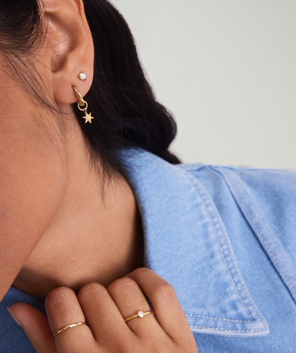 Mejuri Gemstone Mini Studs - 14k Yellow Gold