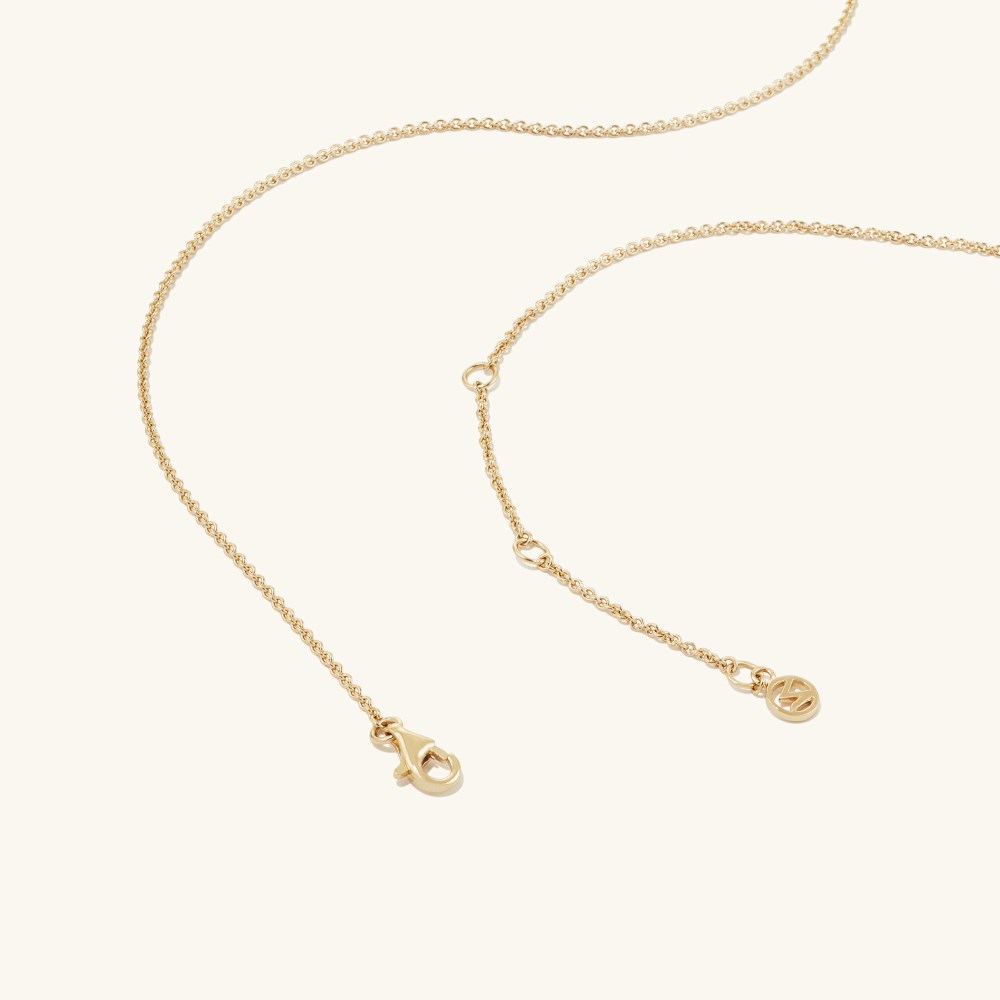 Mejuri Bold Letter Pendant Necklace - Gold Vermeil
