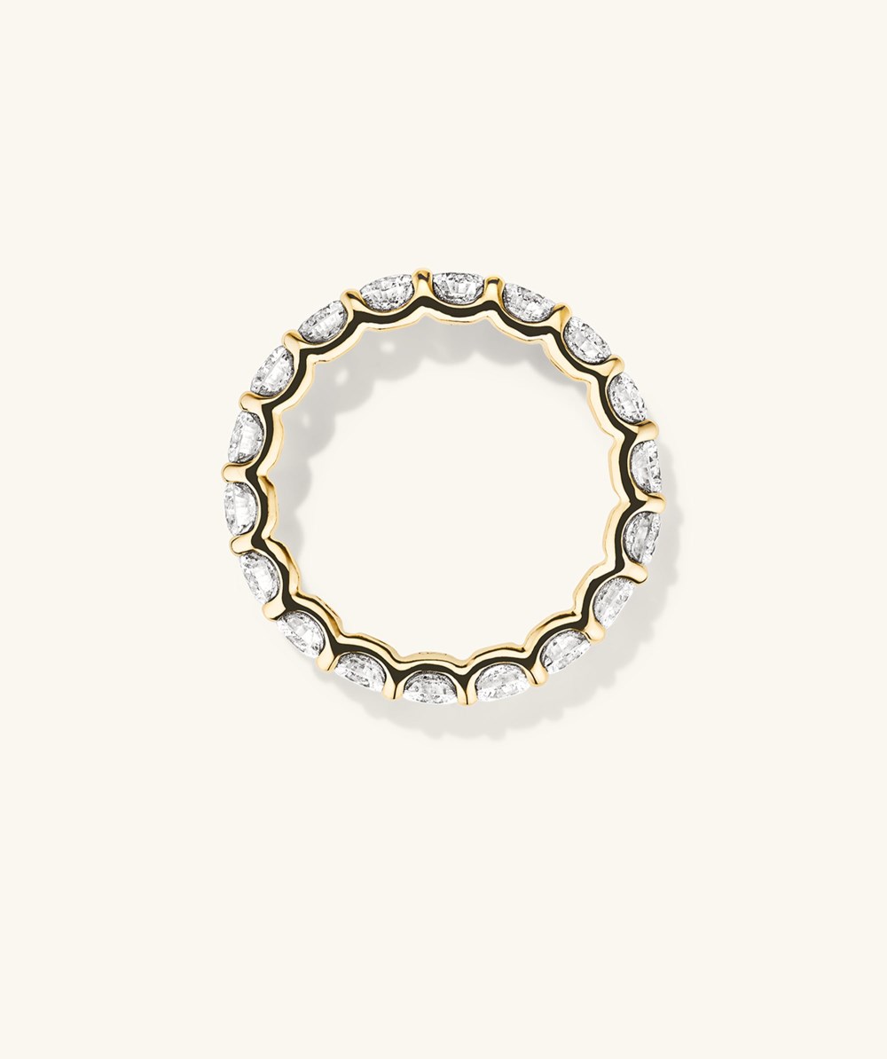 Mejuri 3.5mm Lab Grown Diamond Eternity Band - 14k Yellow Gold