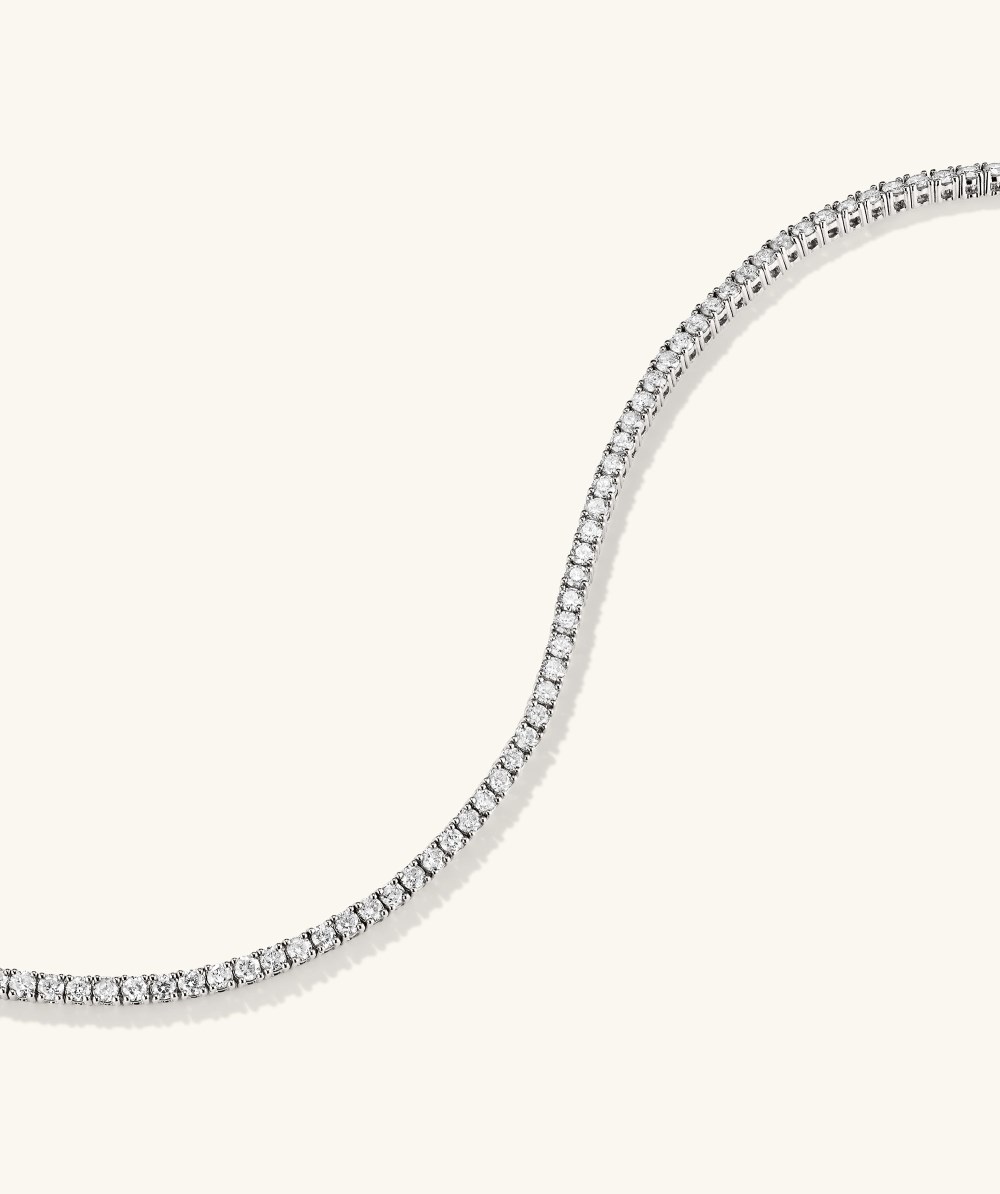 Mejuri Diamond Tennis Bracelet 1.8mm - 14k White Gold