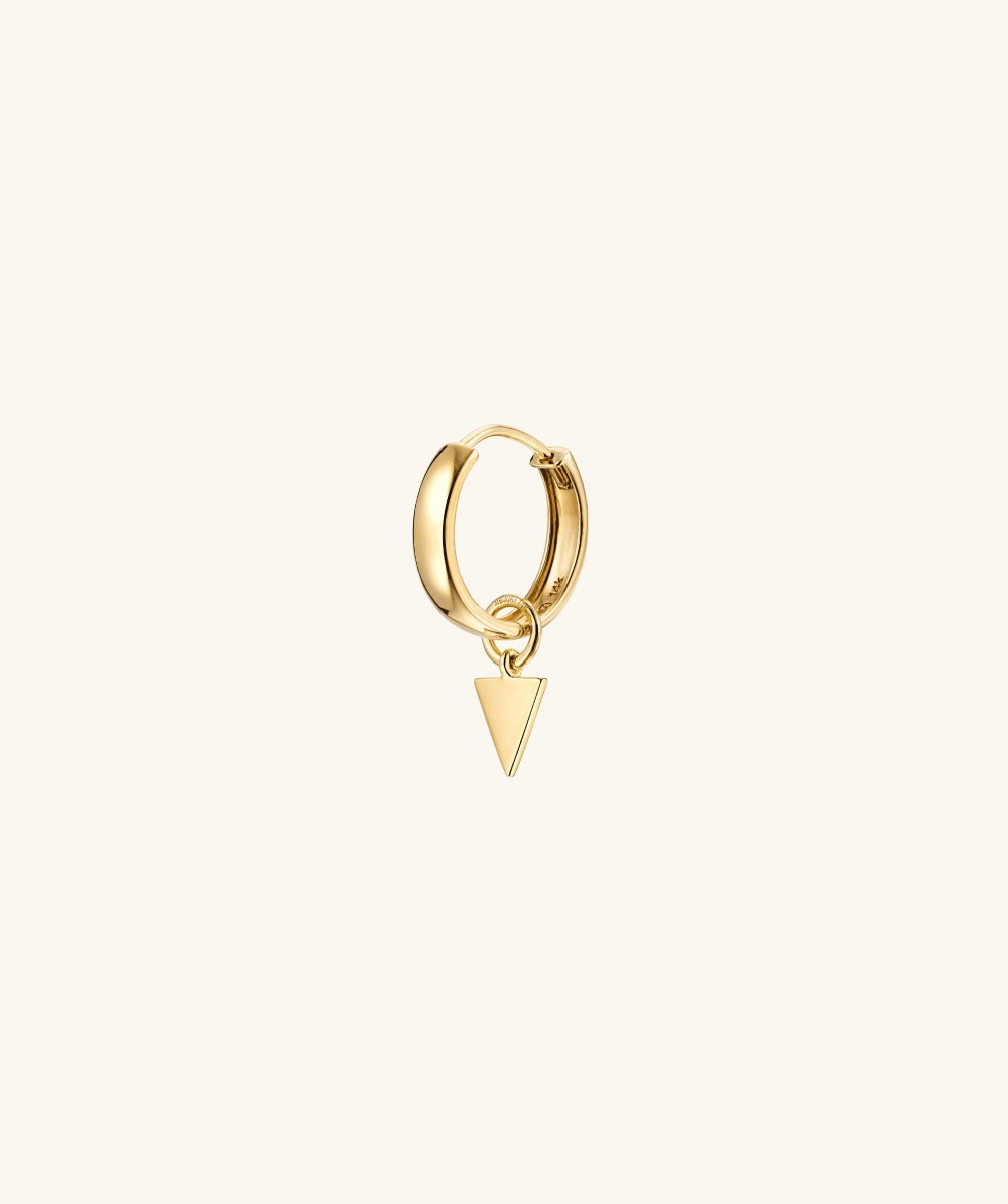 Mejuri Single Patra Hoop Charm - 14k Yellow Gold