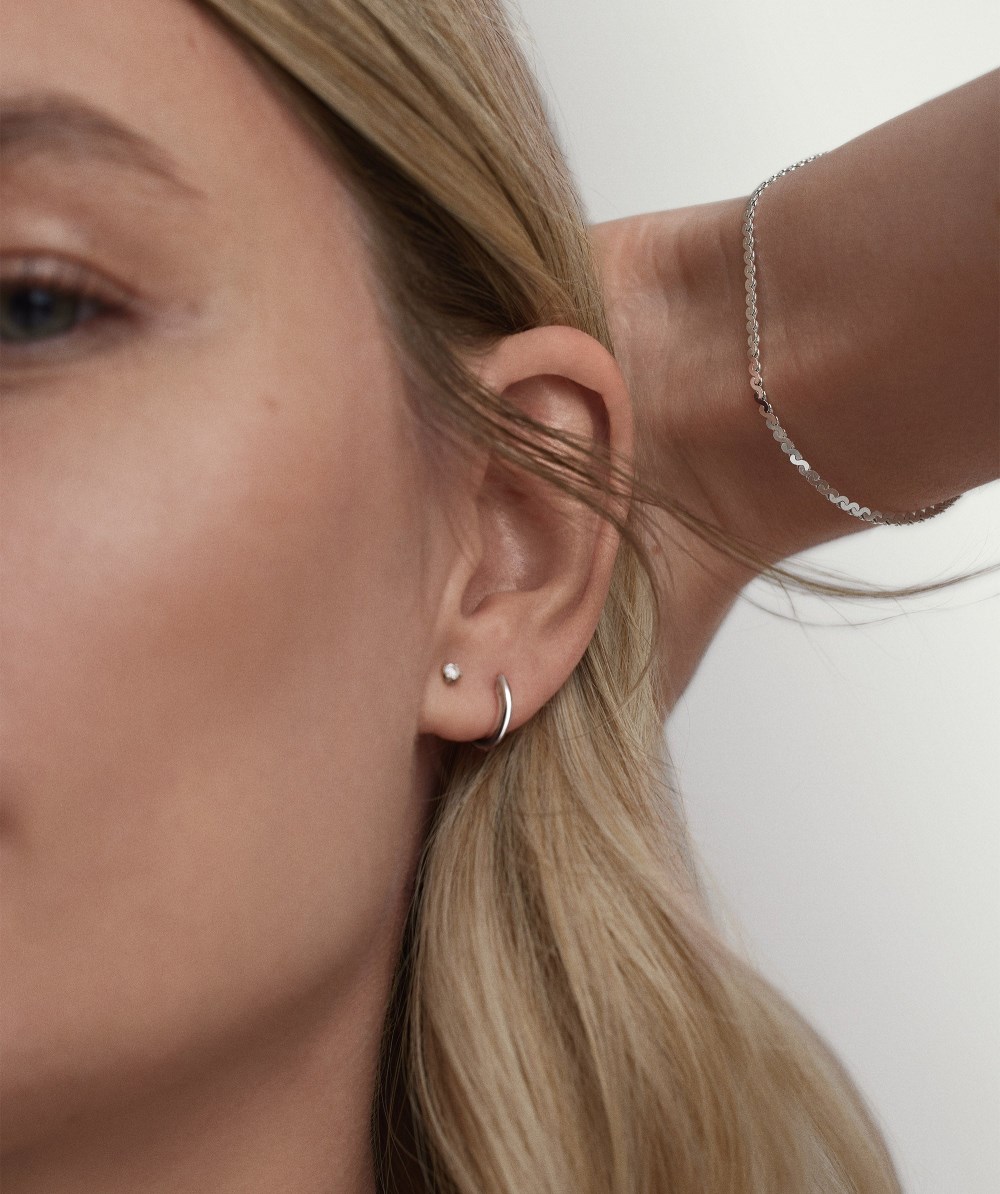 Mejuri Serpentine Chain Bracelet - Sterling Silver