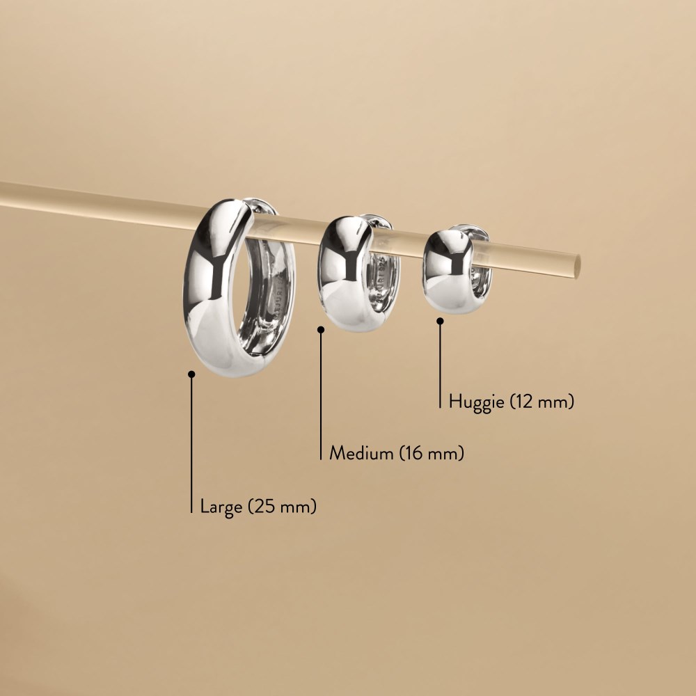 Mejuri Chunky Large Hoops - Sterling Silver