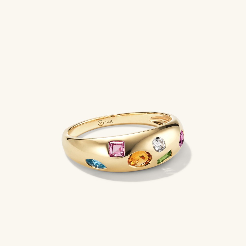Mejuri Toronto Mosaic Dôme Ring - 14k Yellow Gold