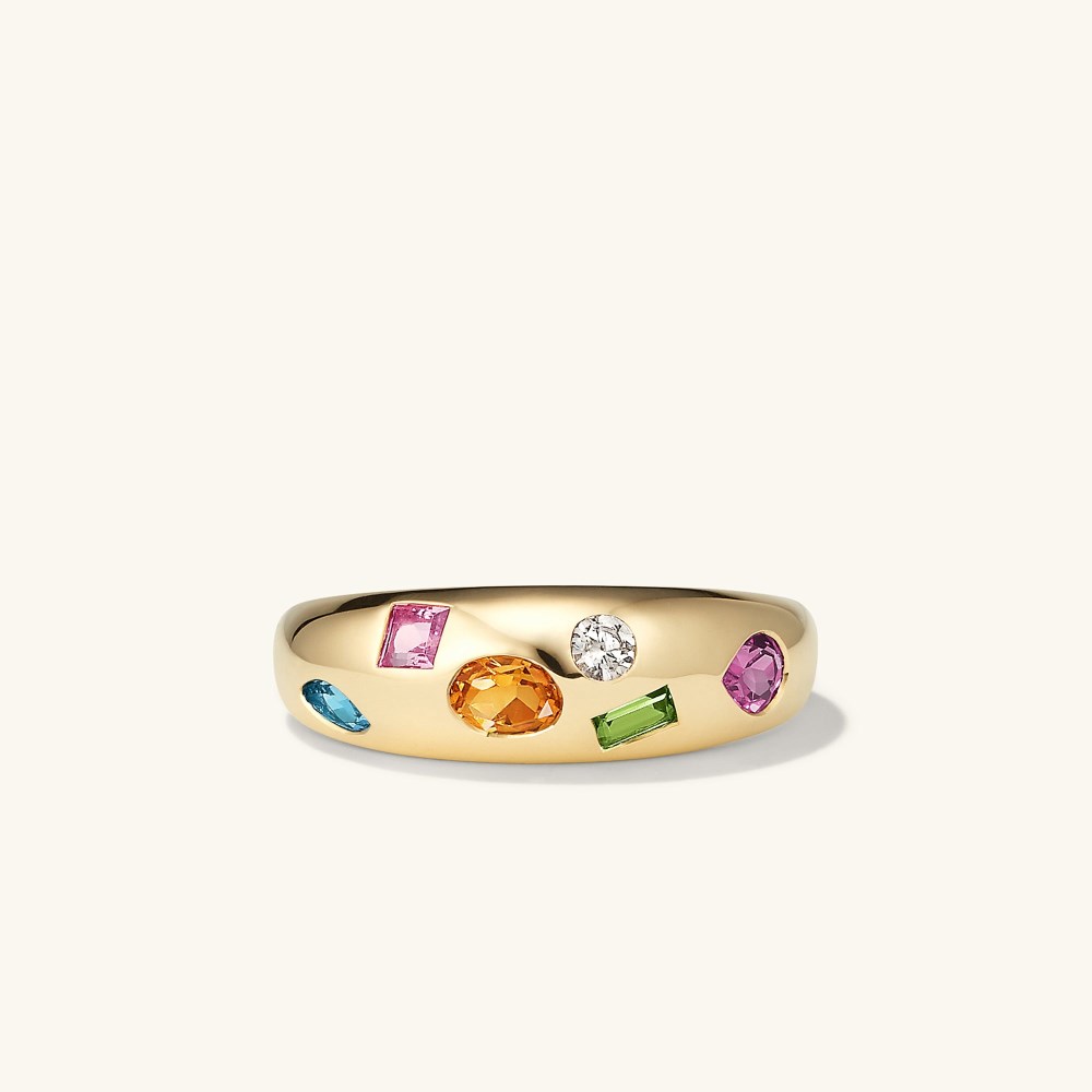 Mejuri Toronto Mosaic Dôme Ring - 14k Yellow Gold
