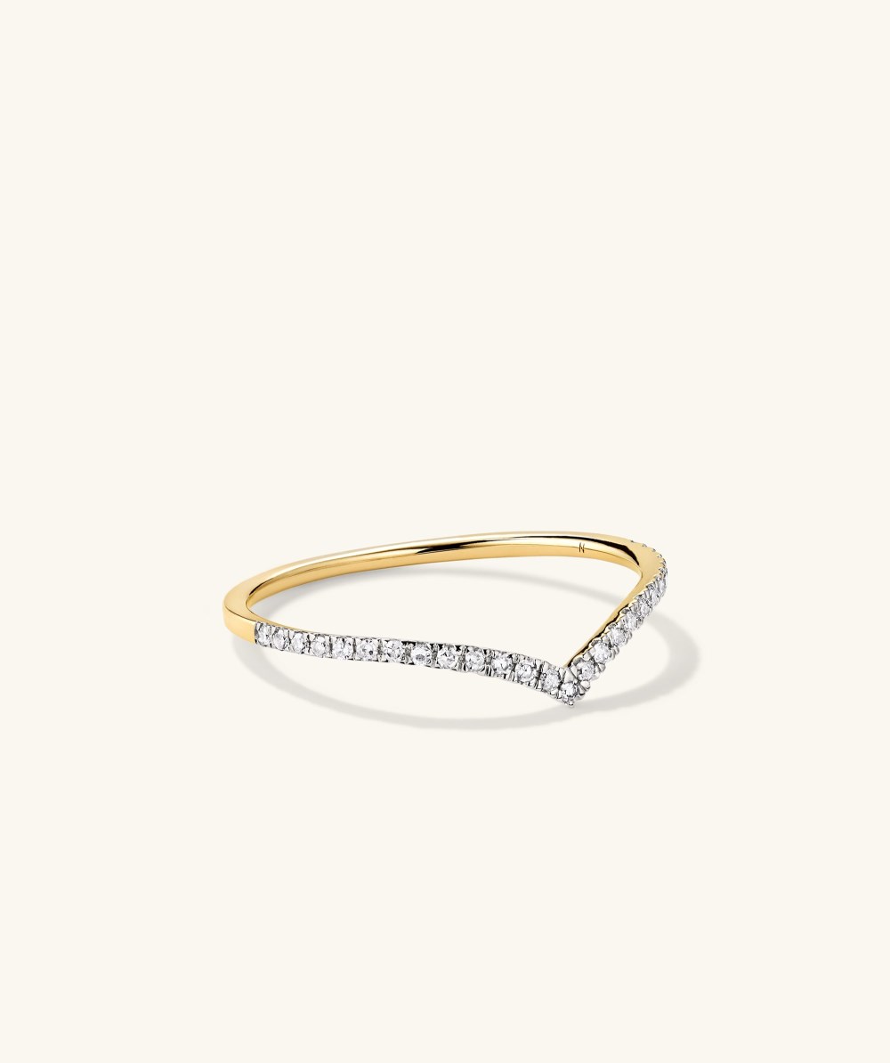 Mejuri Wishbone Stacker Set - 14k Yellow Gold