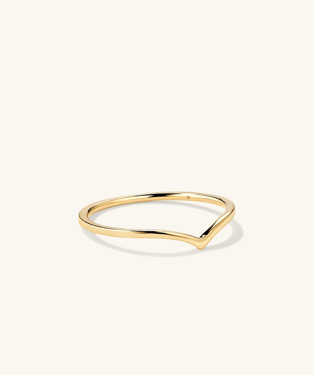 Mejuri Wishbone Stacker Set - 14k Yellow Gold
