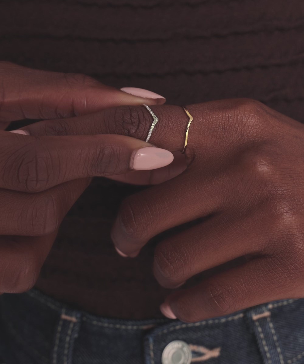 Mejuri Wishbone Stacker Set - 14k Yellow Gold