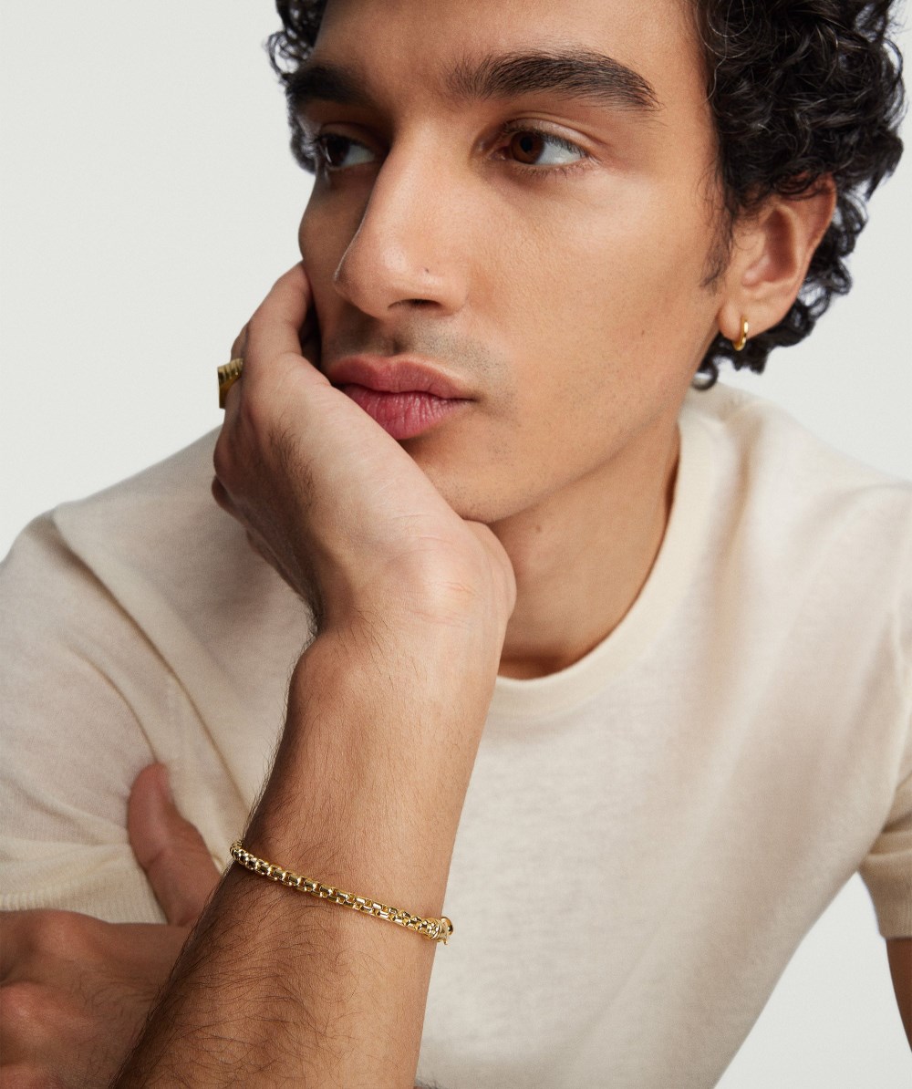 Mejuri 3mm Round Box Chain Bracelet - 14k Yellow Gold