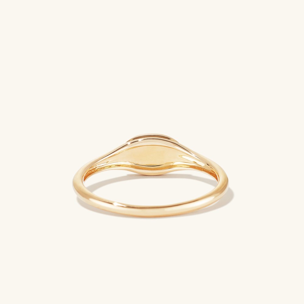 Mejuri Signet Ring - 14k Yellow Gold