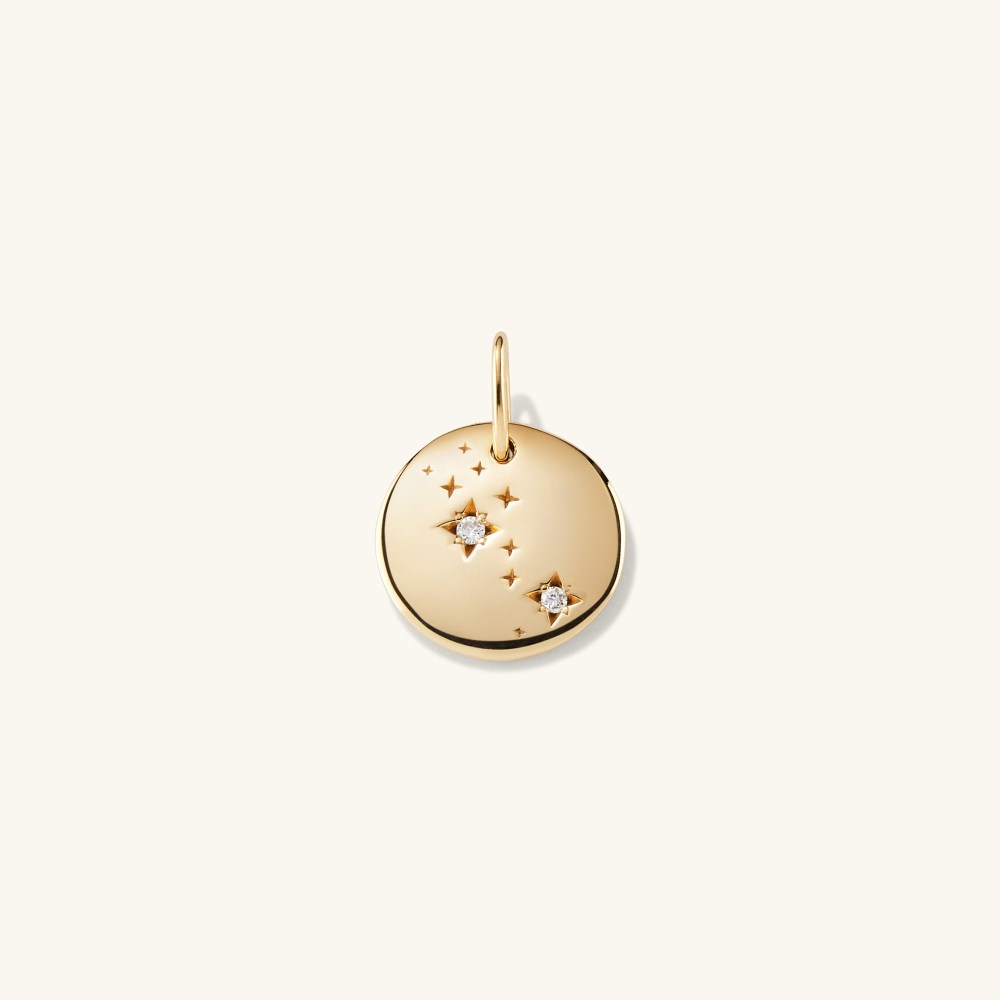 Mejuri Zodiac Charm Pendant - 14k Yellow Gold