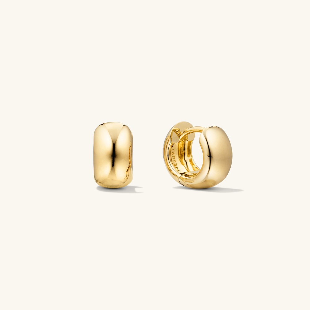Mejuri Chunky Huggie Hoops - Gold Vermeil