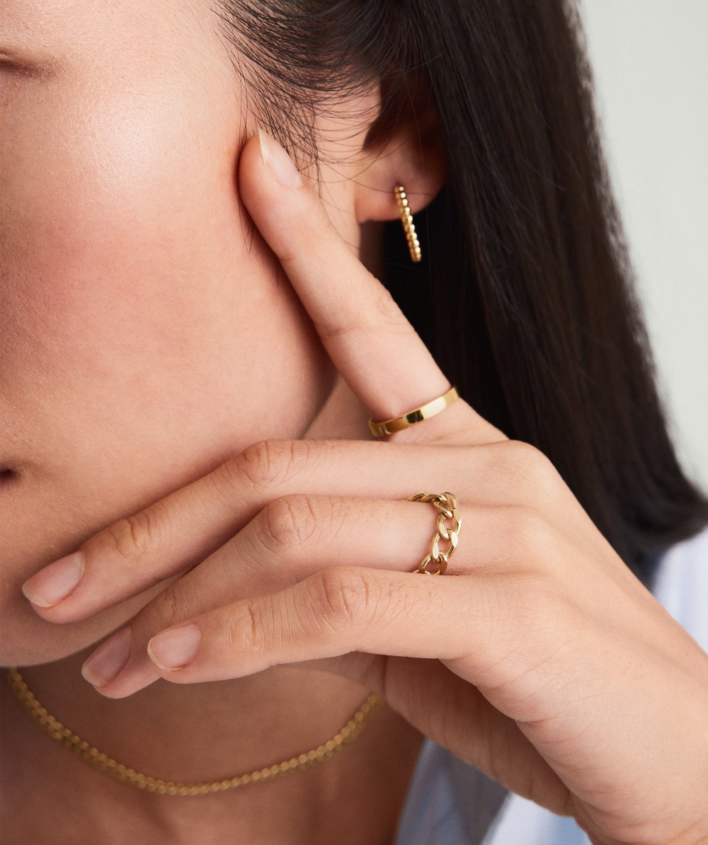 Mejuri Bold Chain Ring - 14k Yellow Gold