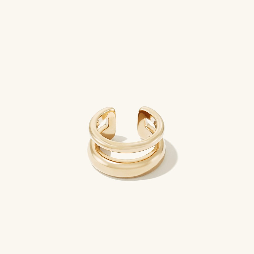 Mejuri Duet Ear Cuff - Gold Vermeil