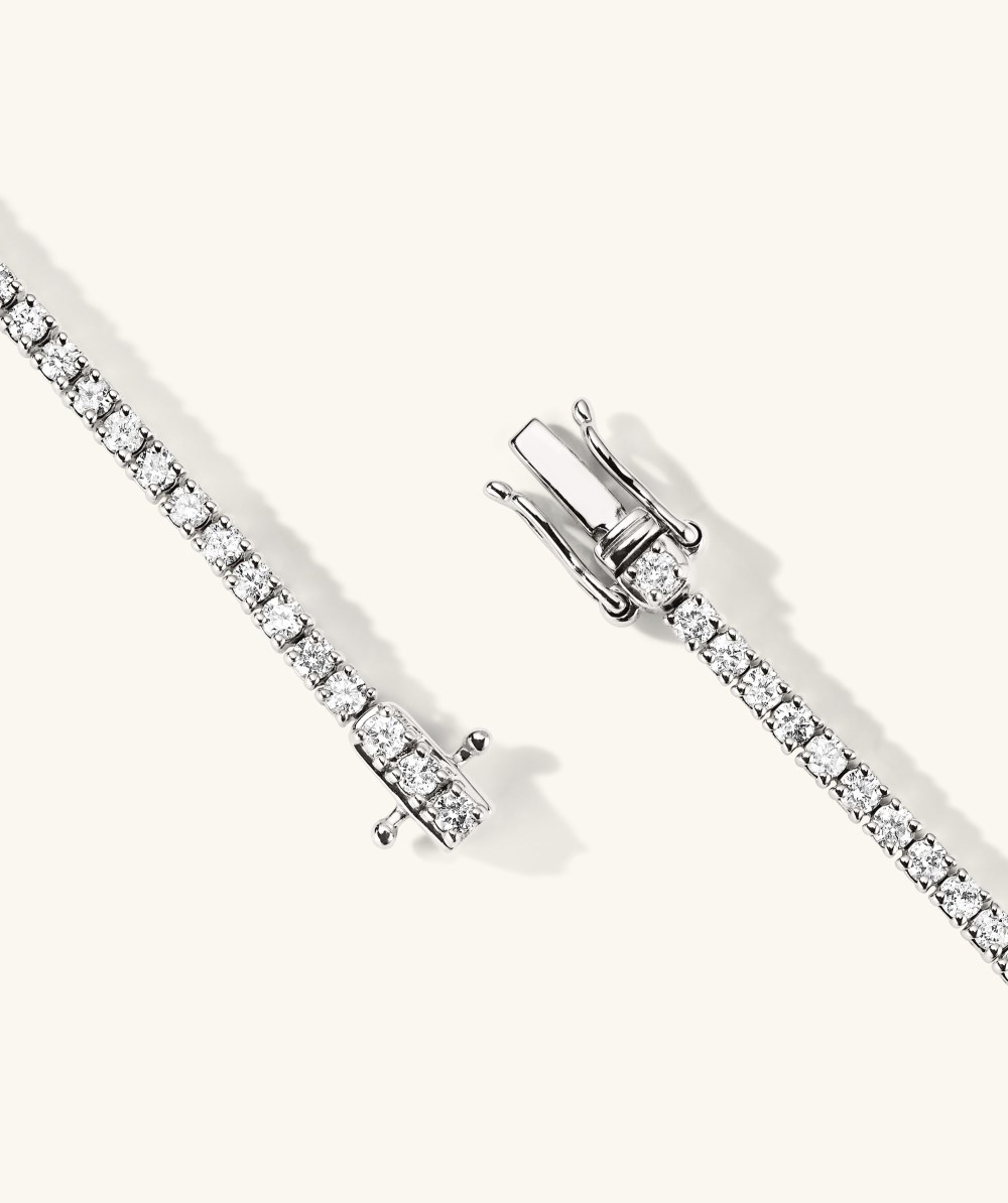 Mejuri Diamond Tennis Necklace 1.8mm - 14k White Gold