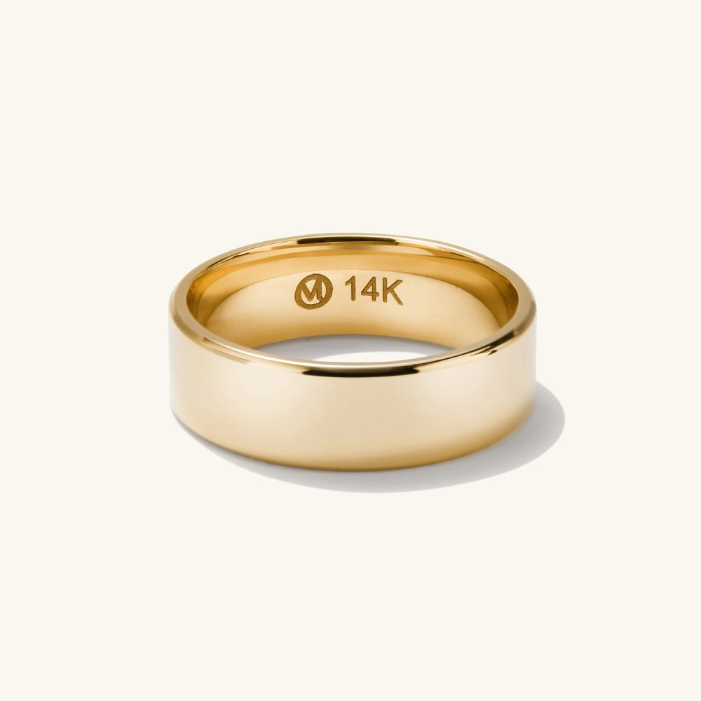 Mejuri 6mm Smooth Band - 14k Yellow Gold