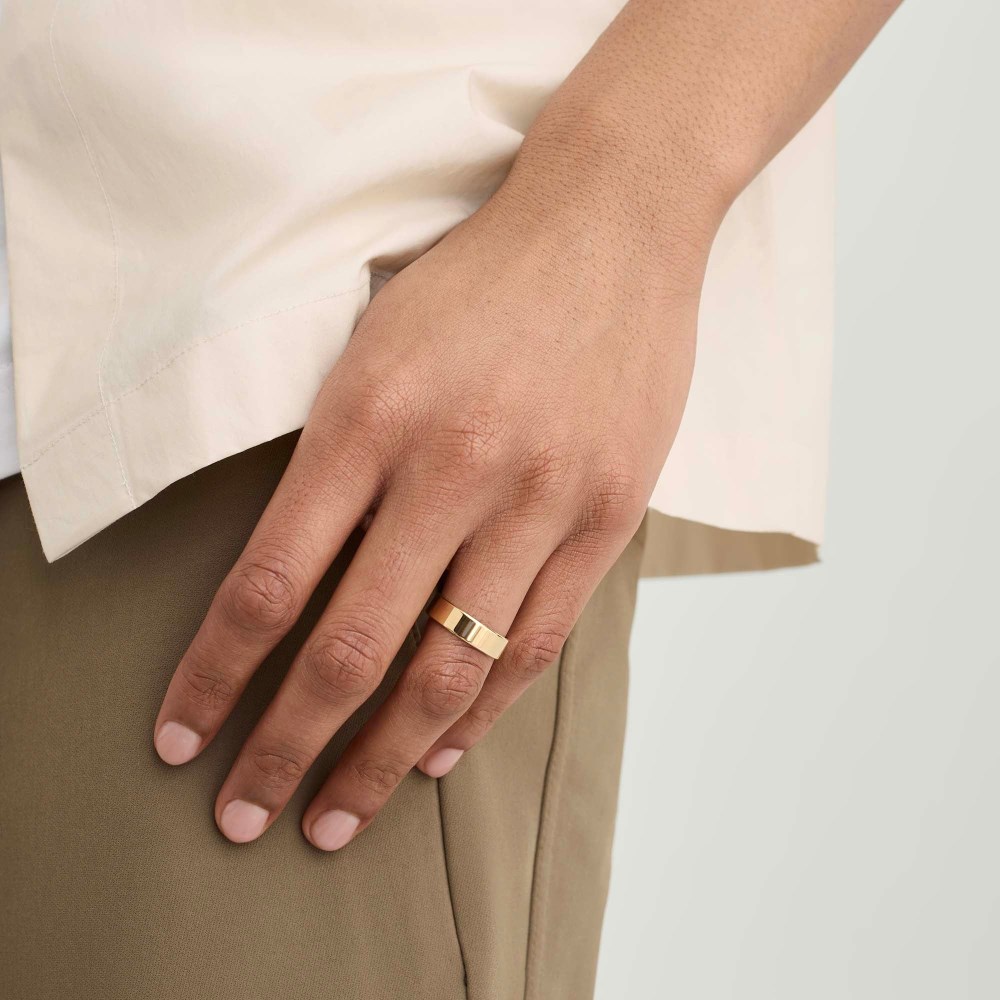 Mejuri 6mm Smooth Band - 14k Yellow Gold