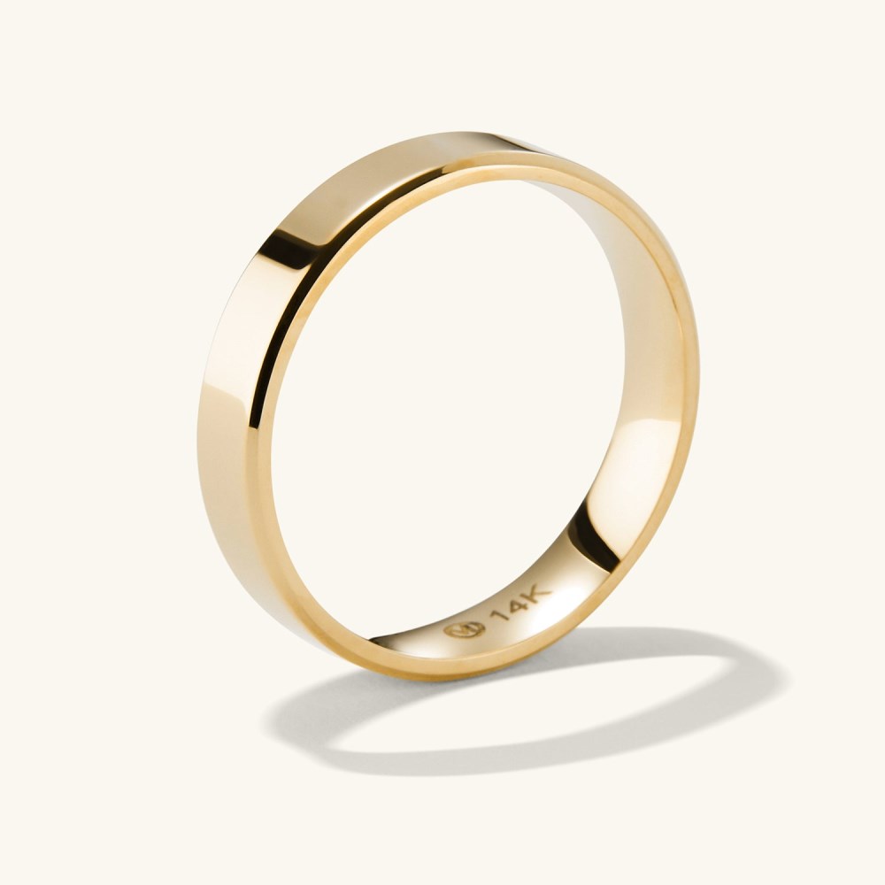Mejuri 4mm Smooth Band - 14k Yellow Gold
