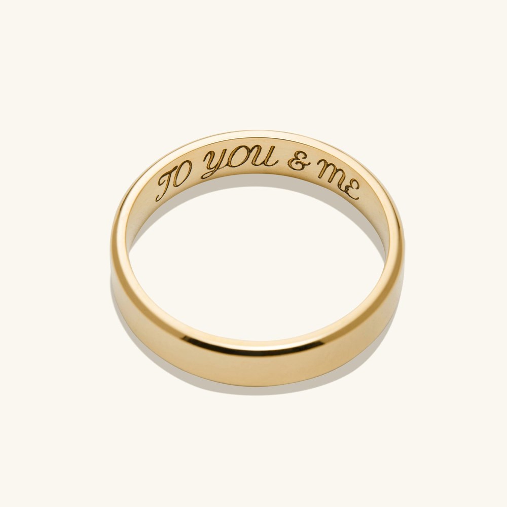 Mejuri 4mm Smooth Band - 14k Yellow Gold