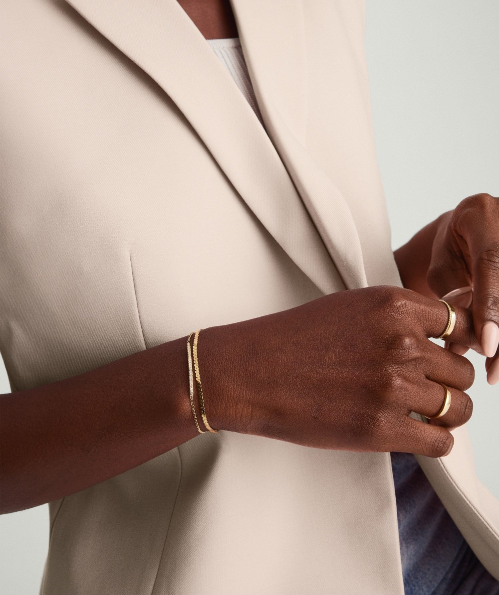 Mejuri Serpentine Chain Bracelet - 14k Yellow Gold