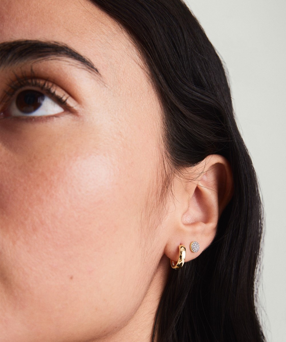 Mejuri Bold Huggie Hoops - 14k Yellow Gold