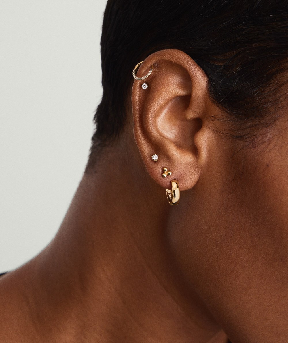 Mejuri Bold Huggie Hoops - 14k Yellow Gold