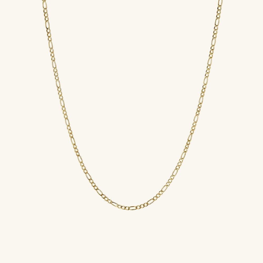 Mejuri Figaro Chain Necklace - 14k Yellow Gold