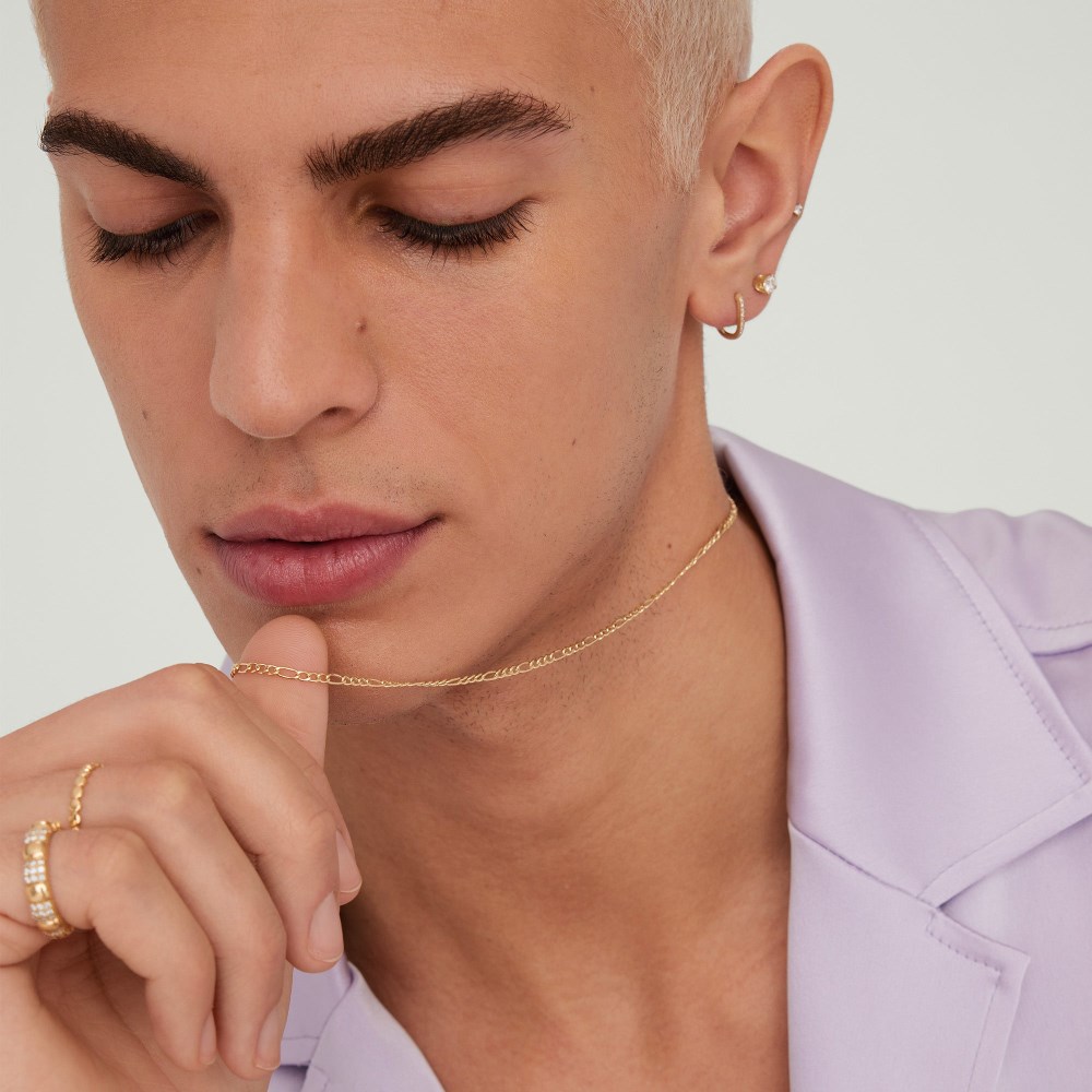 Mejuri Figaro Chain Necklace - 14k Yellow Gold