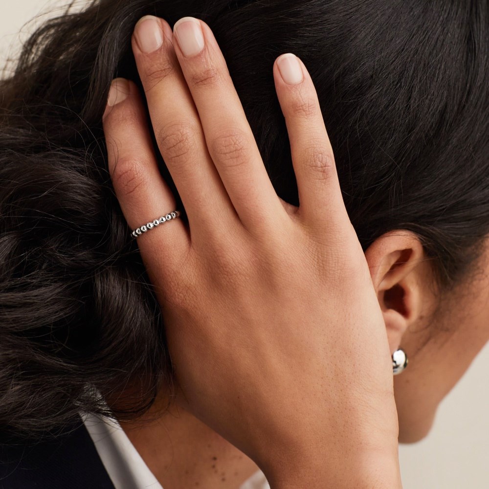 Mejuri Metallic Sphere Ring - Sterling Silver