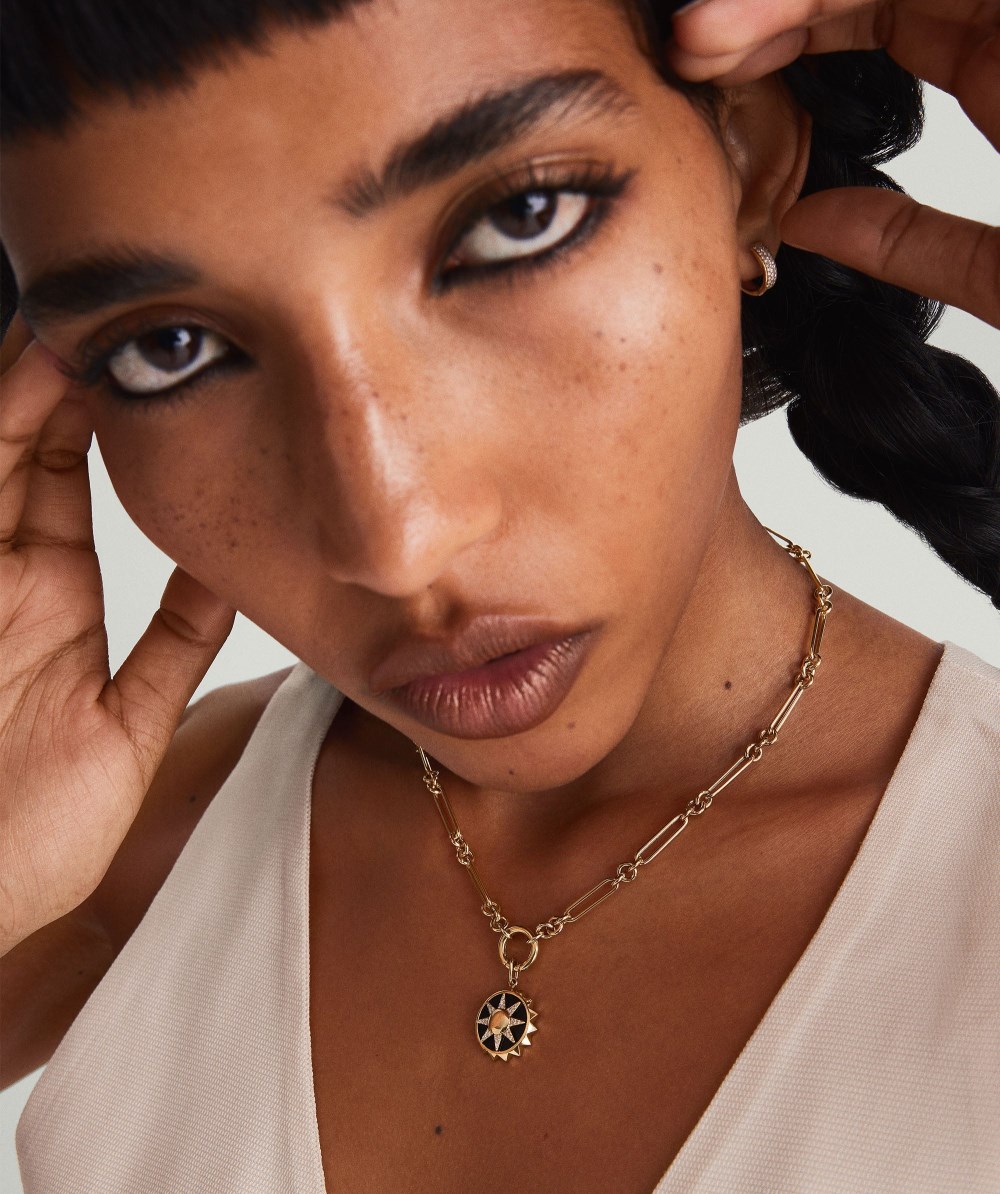 Mejuri Mixed Link Paperclip Chain Charm Necklace - 14k Yellow Gold