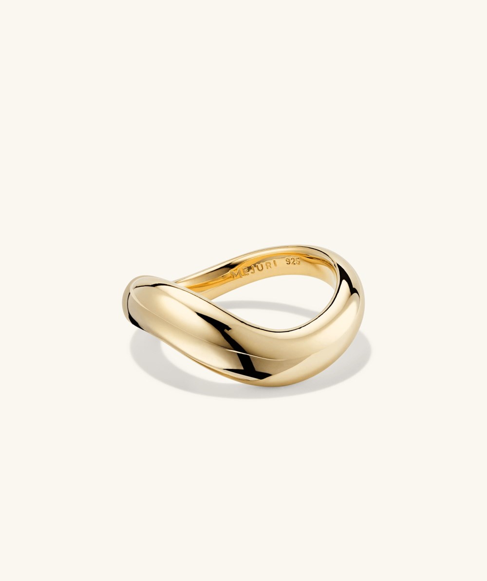 Mejuri Dôme Figure Ring - Gold Vermeil