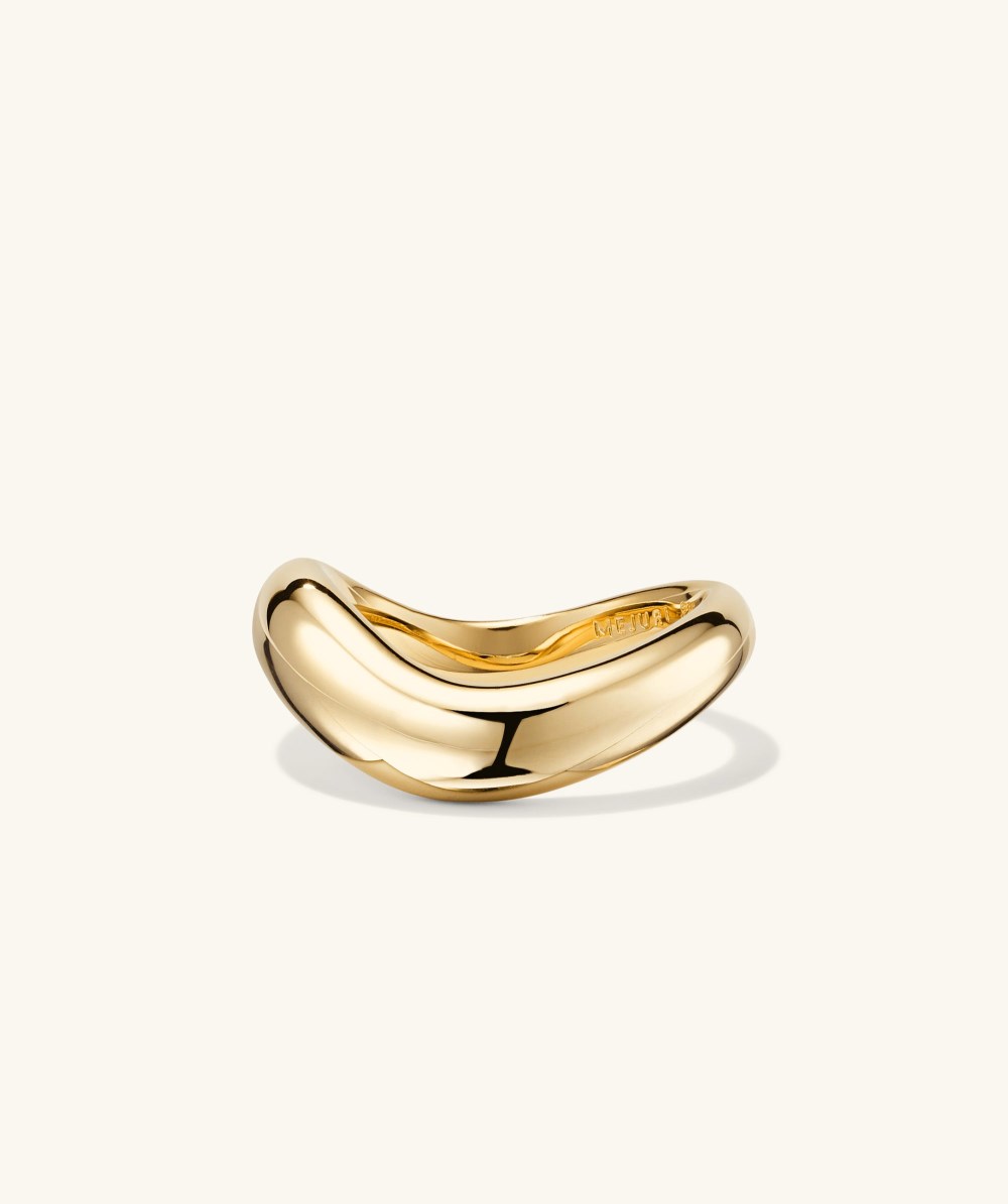 Mejuri Dôme Figure Ring - Gold Vermeil