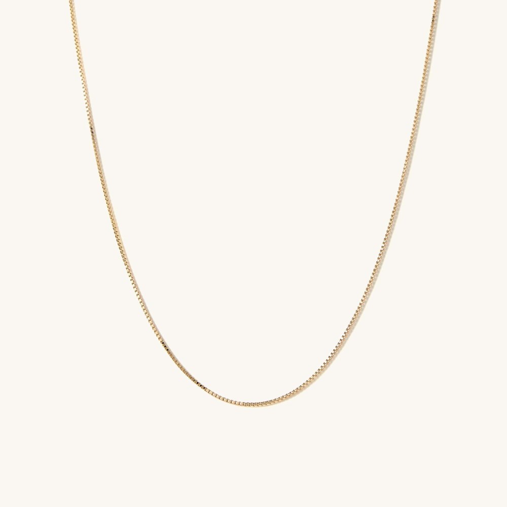 Mejuri Baby Box Chain Necklace - 14k Yellow Gold