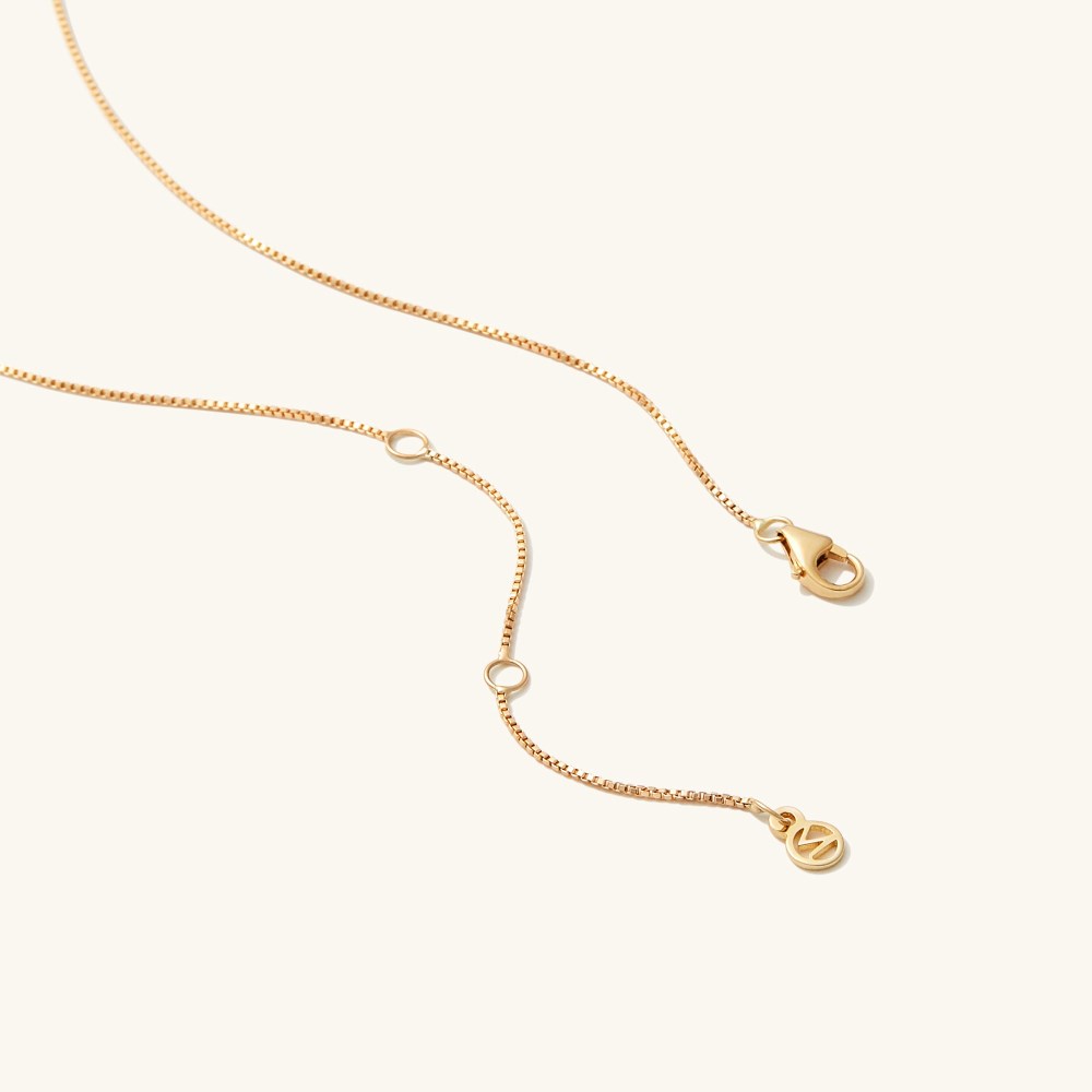 Mejuri Baby Box Chain Necklace - 14k Yellow Gold