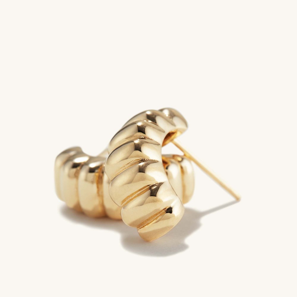 Mejuri Charlotte Hoops - 14k Yellow Gold