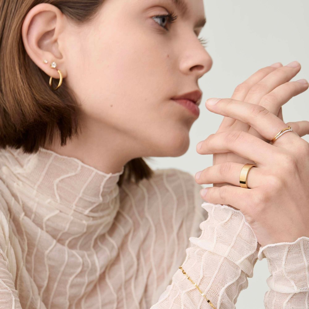 Mejuri 6mm Smooth Band - 14k Yellow Gold