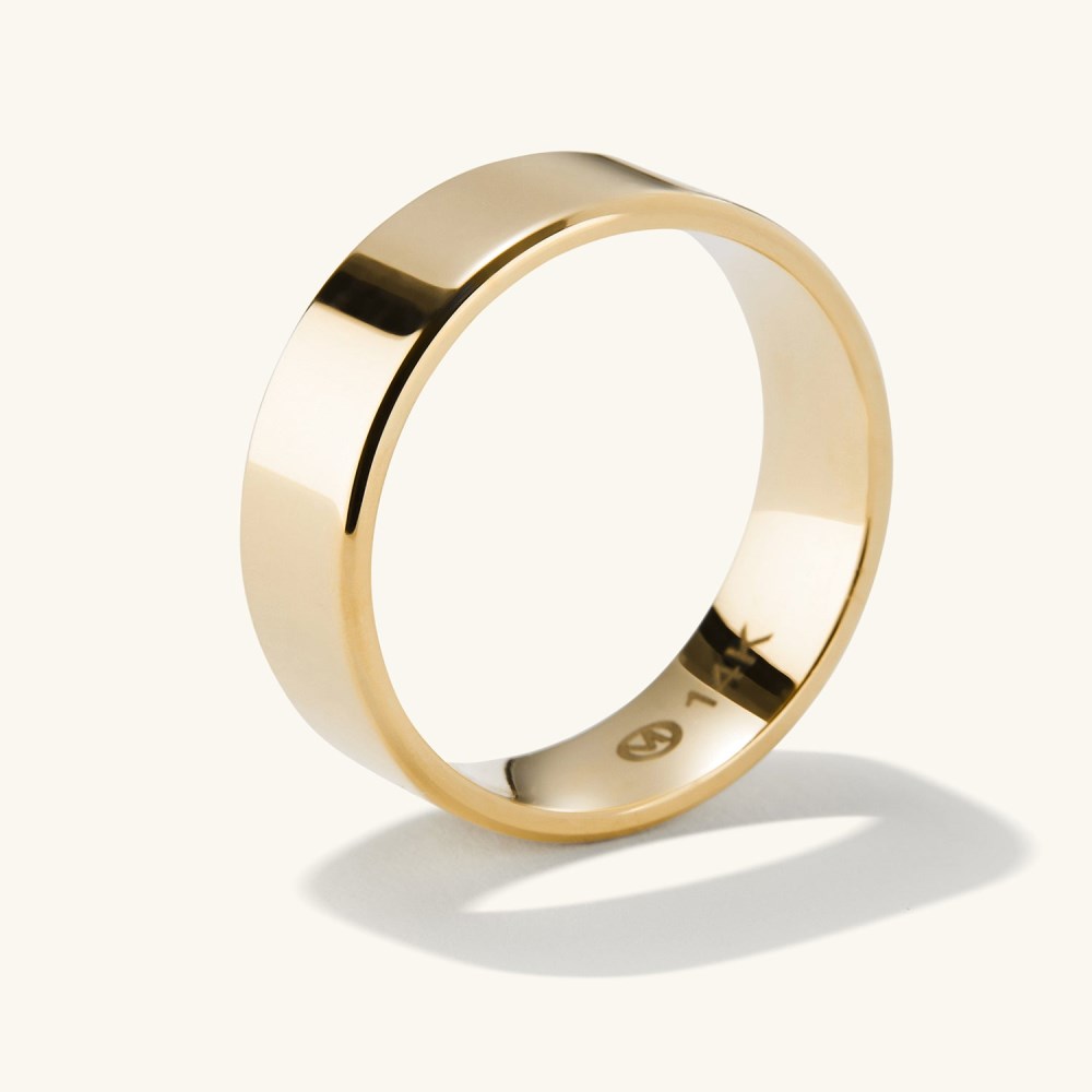 Mejuri 6mm Smooth Band - 14k Yellow Gold
