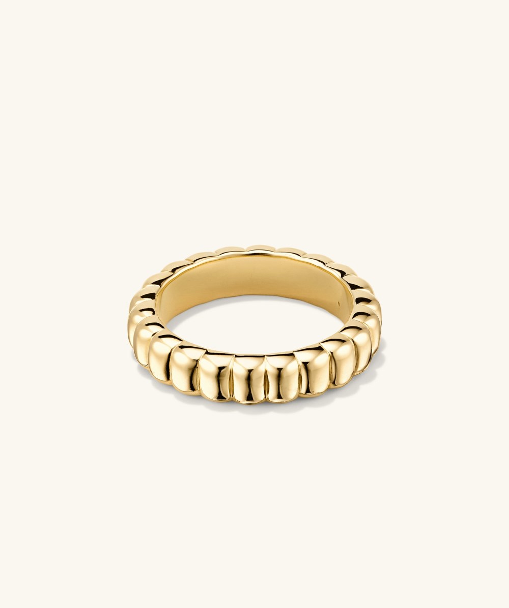Mejuri Charlotte Slim Ring - Gold Vermeil