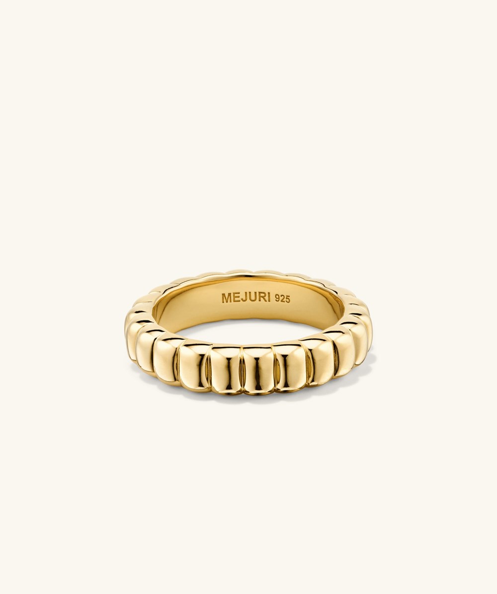 Mejuri Charlotte Slim Ring - Gold Vermeil